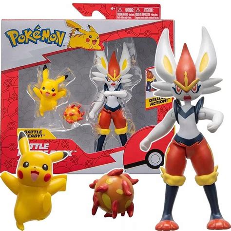 Jazwares Pokemon Zestaw Figurek 2Pak Cinderace I Pikachu Ceny I