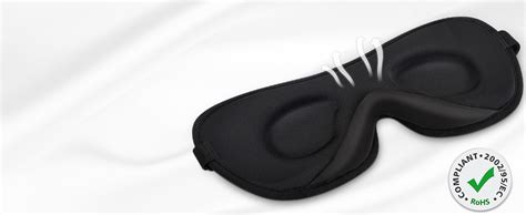 Boniesun Blackout Eye Mask Ultra Thin Sleep Mask For Women Men Side