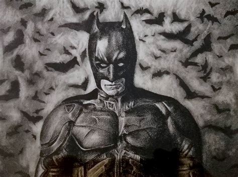 The dark knight Drawing by Tyron Pironaci | Saatchi Art