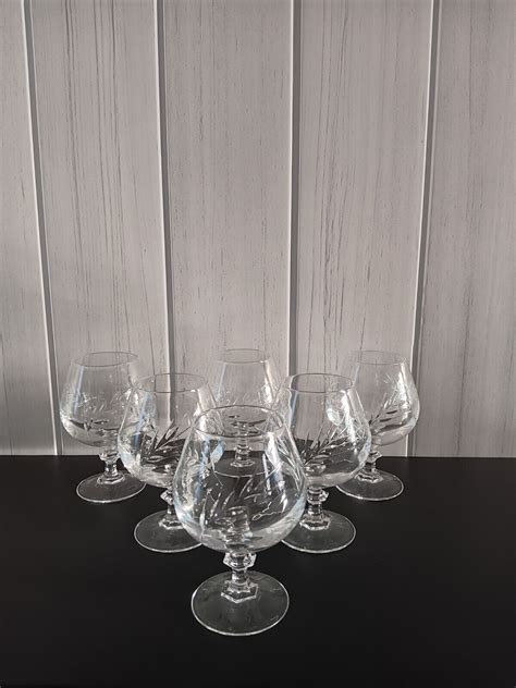 Verres A Cognac Cristal D Arques Mod Le Fleury Epi Ebay