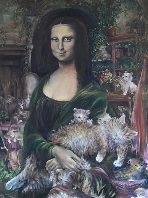 Argyle Fine Art: Breaking News: Mona Lisa was a Cat Lady