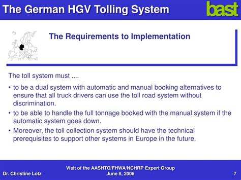 Ppt Heavy Goods Vehicle Tolling On German Motorways Dr Christine