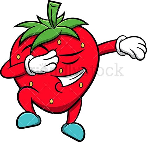 Dancing Strawberry Clip Art