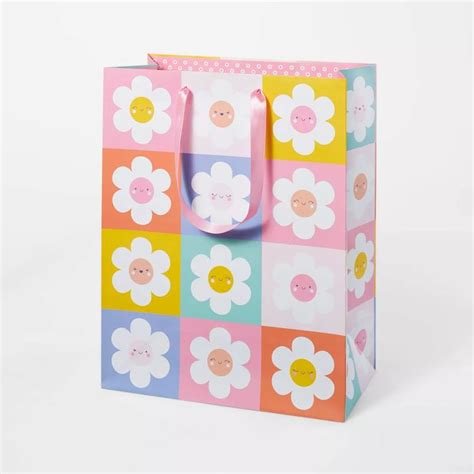 Daisy Checkers Medium Birthday Gift Bag Spritz In Birthday