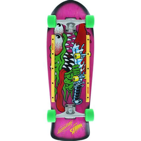 Santa Cruz Skateboards Slasher 80s Cruiser Cruiser Complete Skateboard