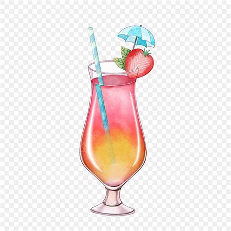 Mixed Color PNG Transparent Watercolor Mixed Color Cocktail