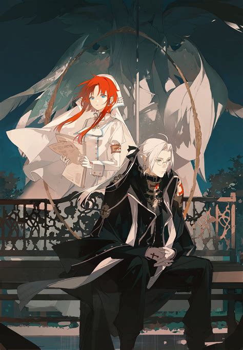 Abel Nightroad And Esther Blanchett Trinity Blood Drawn By Chongzhen