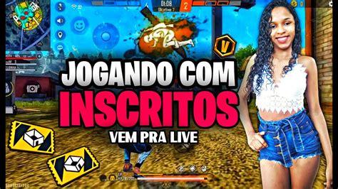 FREE FIRE AO VIVO JOGANDO INSCRITOS SALINHAS CÓDIGO DE