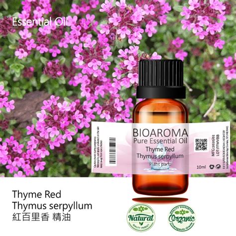 【bioaroma】紅百里香精油thyme Red Thymus Serpyllum 10ml 蝦皮購物