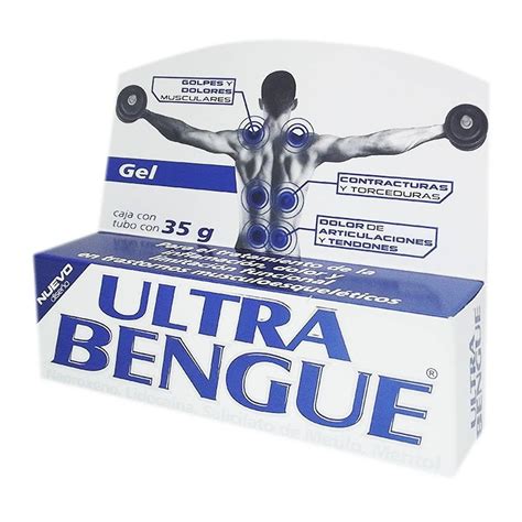 Gel Ultra Bengue Naproxeno Lidocaína tubo azul 35 g Walmart