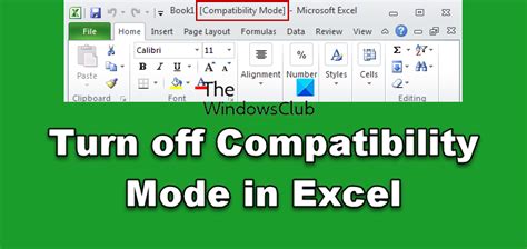 Come Rimuovere La Modalit Di Compatibilit In Excel It Atsit