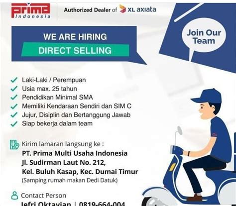 Lowongan Kerja PT Prima Multi Usaha Indonesia Karir Riau