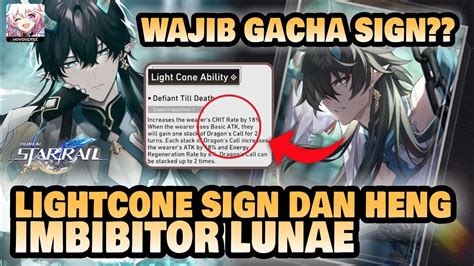 Wajib Gacha Light Cone Imbibitor Lunae Honkai Star Rail Youtube