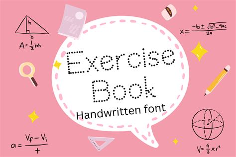 Exercise Book Font By Nun Sukhwan · Creative Fabrica