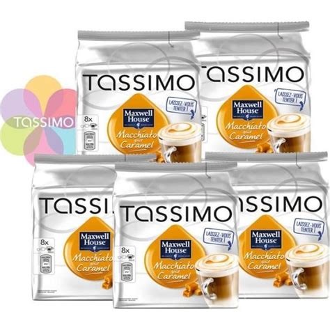 TASSIMO Café dosettes Maxwell House Latte Macchiato Caramel Lot café