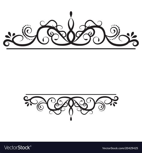 Vintage Swirl Frame Royalty Free Vector Image Vectorstock