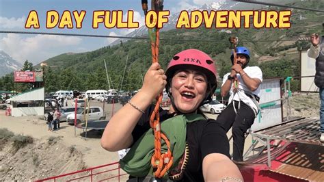 Aaj To Dil Khush Ho Gya Sissu Atal Tunnel Zip Line Manali