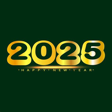 Feliz año nuevo 2025 diseño de texto para el diseño de folletos