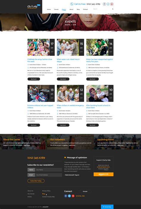 Charity Help NGO Charity Fundraising PSD Template NGO