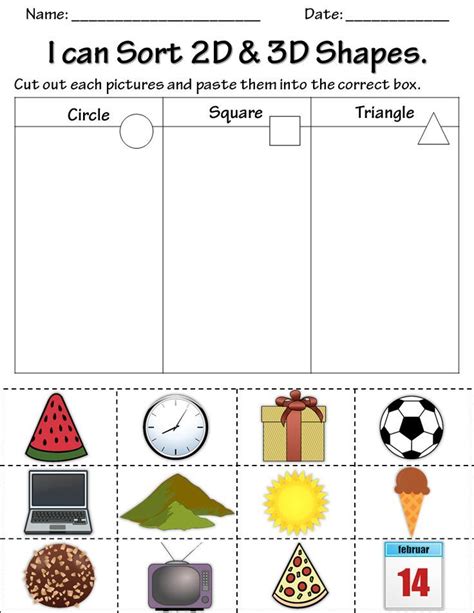 I Spy Shapes 2d And 3d Geometric Shape Math 1st Grade Math Easel Activity 2d And 3d