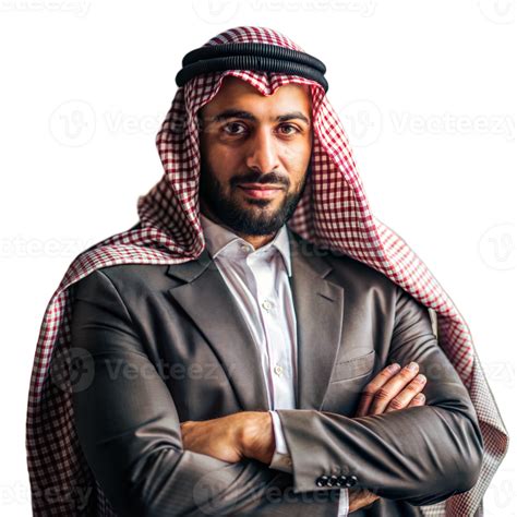 Arab Businessman With Arms Crossed In Formal Attire 47424757 Png