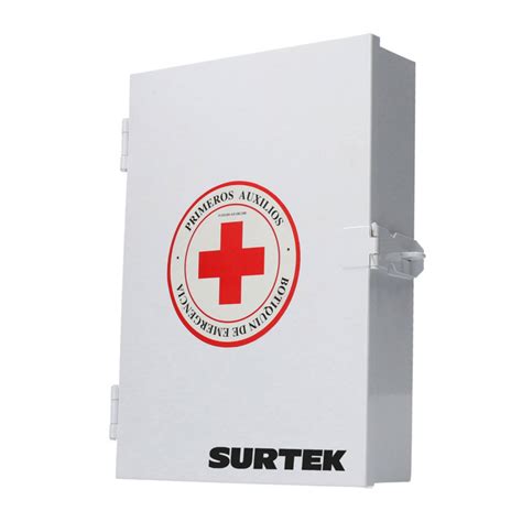 Caja Botiqu N Blanco Kit Medico Primeros Auxilios Surtek