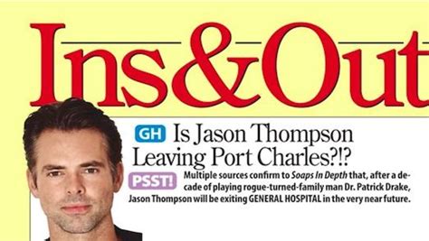 General Hospital Spoilers: Jason Thompson Quits GH - Dr. Patrick Drake ...