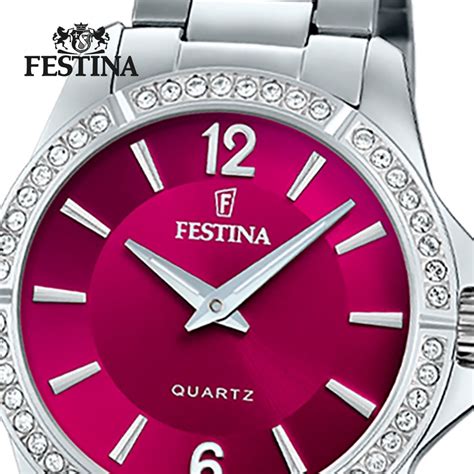 Festina Damenuhr Mademoiselle F Armbanduhr Edelstahl Silber