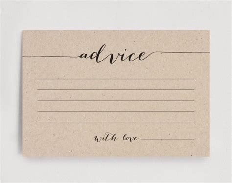 Marriage Advice Cards Templates Various Templates Ideas