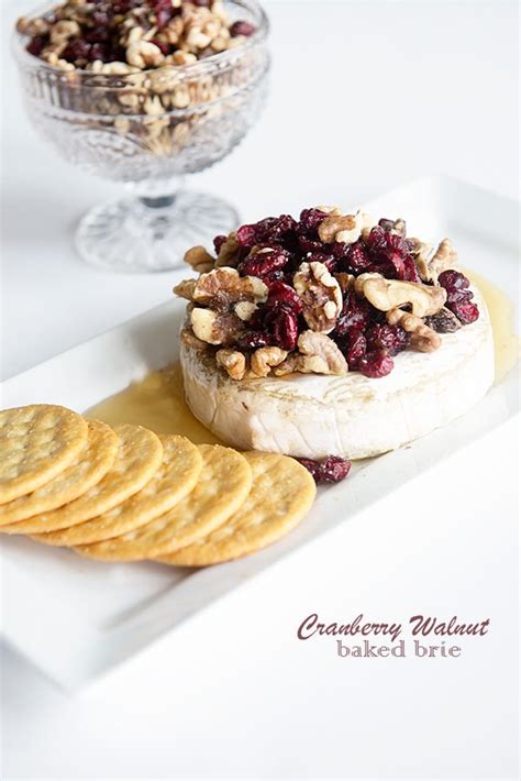 Cranberry Walnut Baked Brie Recipe Dine And Dish