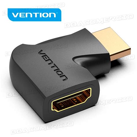 Adaptador Hdmi 90º Graus Em L Macho X Fêmea 1 4 P Tv Painel Faz a Boa