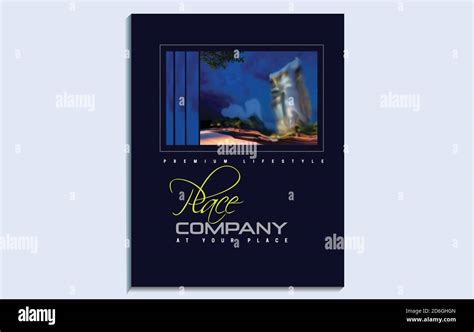 Deep Blue Cover Design Stock Vector Image And Art Alamy