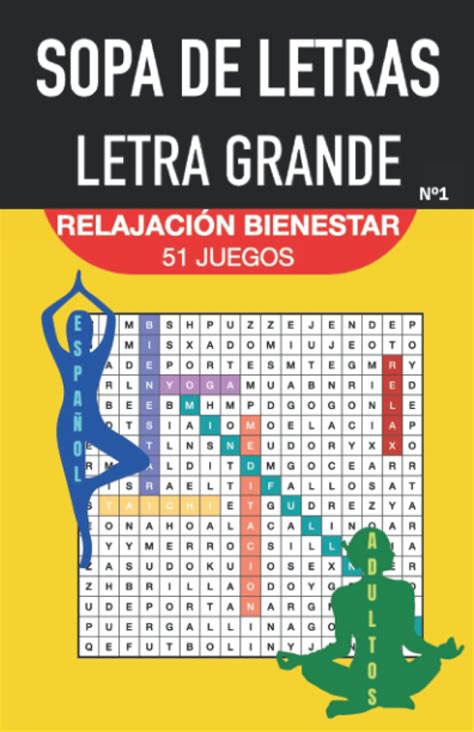 Buy Sopa De Letras Adultos Letras Grandes 51 Pasatiempos Adultos