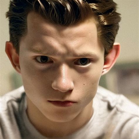 Krea Ai A Movie Still Portrait Of Tom Holland Pointed His