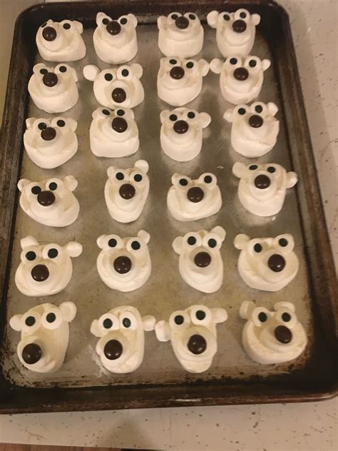 Marshmallow Polar Bears Marshmallow Desserts Food