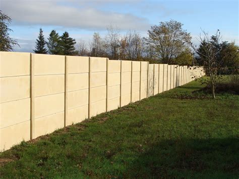 Clôture ton pierre pleine masse béton armé vibré esthétique durable