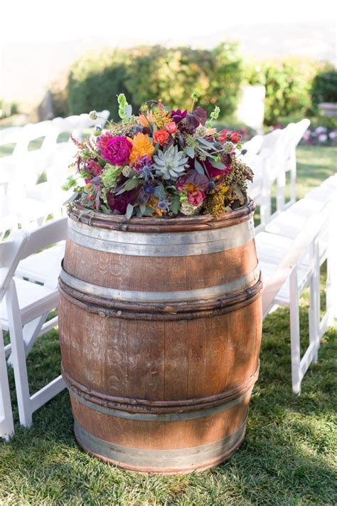 Creative Rustic Wedding Ideas To Use Wine Barrels Deer Pearl Flowers