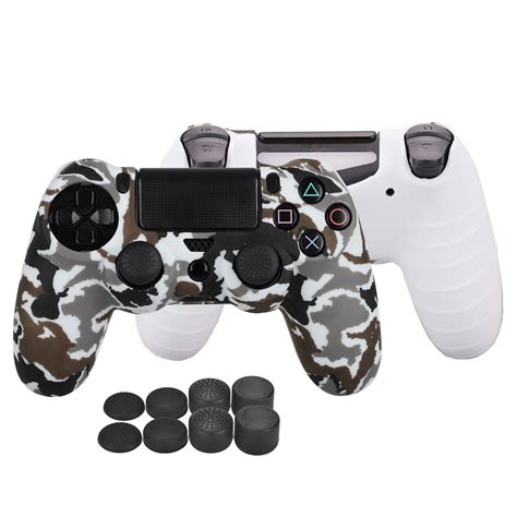 TSV PS4 Controller DualShock 4 Skin Grip Anti-Slip Silicone Cover ...