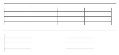 Blank Single Song Drum Chart Template With Drum Notation Staffs One 4 Bars And Two 1 Bar