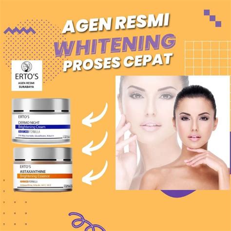 Jual Ori Ertos Astaxanthine Dermo Night Serum Kinclong Darkspot Cream