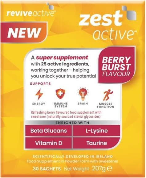 Zest Active Super Supplement By Revive Active Advanced 25 Active