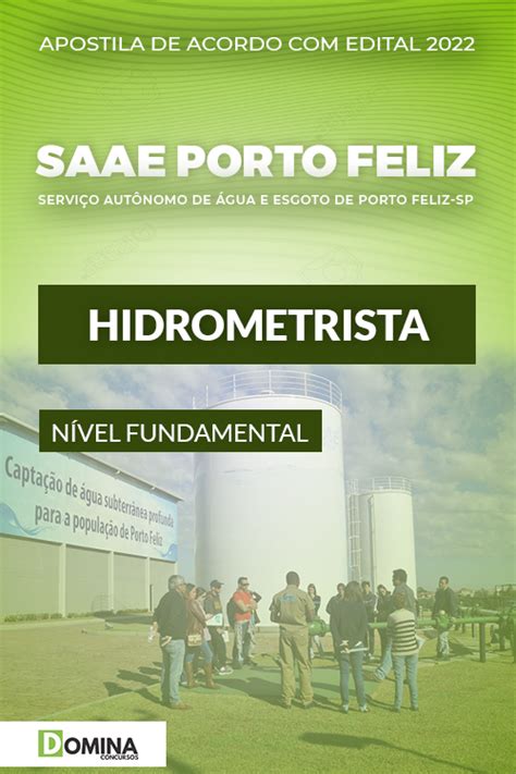 Apostila Concurso Saae Porto Feliz Sp Hidrometrista