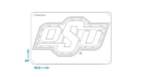 Oklahoma State University OSU Stencil - The Tailgater OSUOOS-321 | U ...