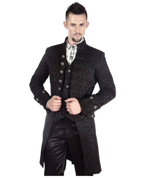 Viktorianischer Gothic Aristokrat Herren Mantel M Steampunk Fashion