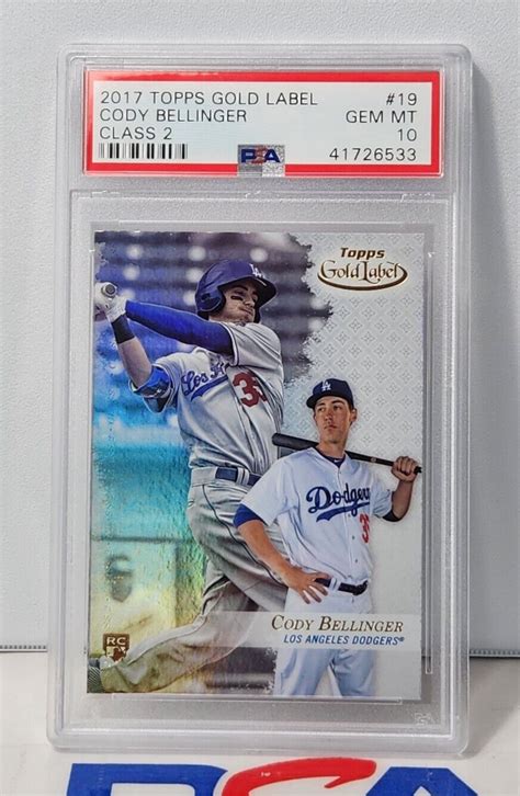 Topps Gold Label Cody Bellinger Class Rookie Rc Psa Ebay