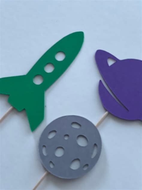 Space Cupcake Toppers Outer Space Cupcake Toppers Space - Etsy