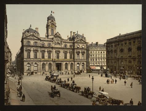 Photo Lyon Place Des Terreaux Au Si Cle Dernier Red Couvrir Lyon En Photo