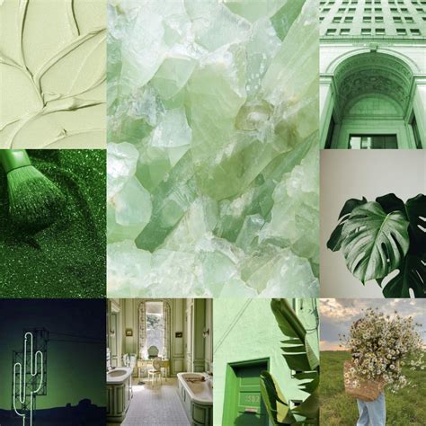 Matcha Sage Green Aesthetic Wall Collage Kit Digital Etsy Mint Green The Best Porn Website