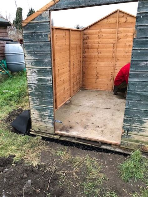 8ft X 6ft Plastic Shed Base Installation Under An Old Shed