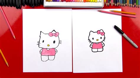 How To Draw Hello Kitty Art For Kids Hub Hello Kitty Drawing Kitty | Images and Photos finder